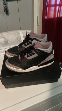 Black Cement 3’s Sz 10