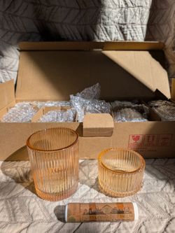 Gold candle votive - 10 pc.