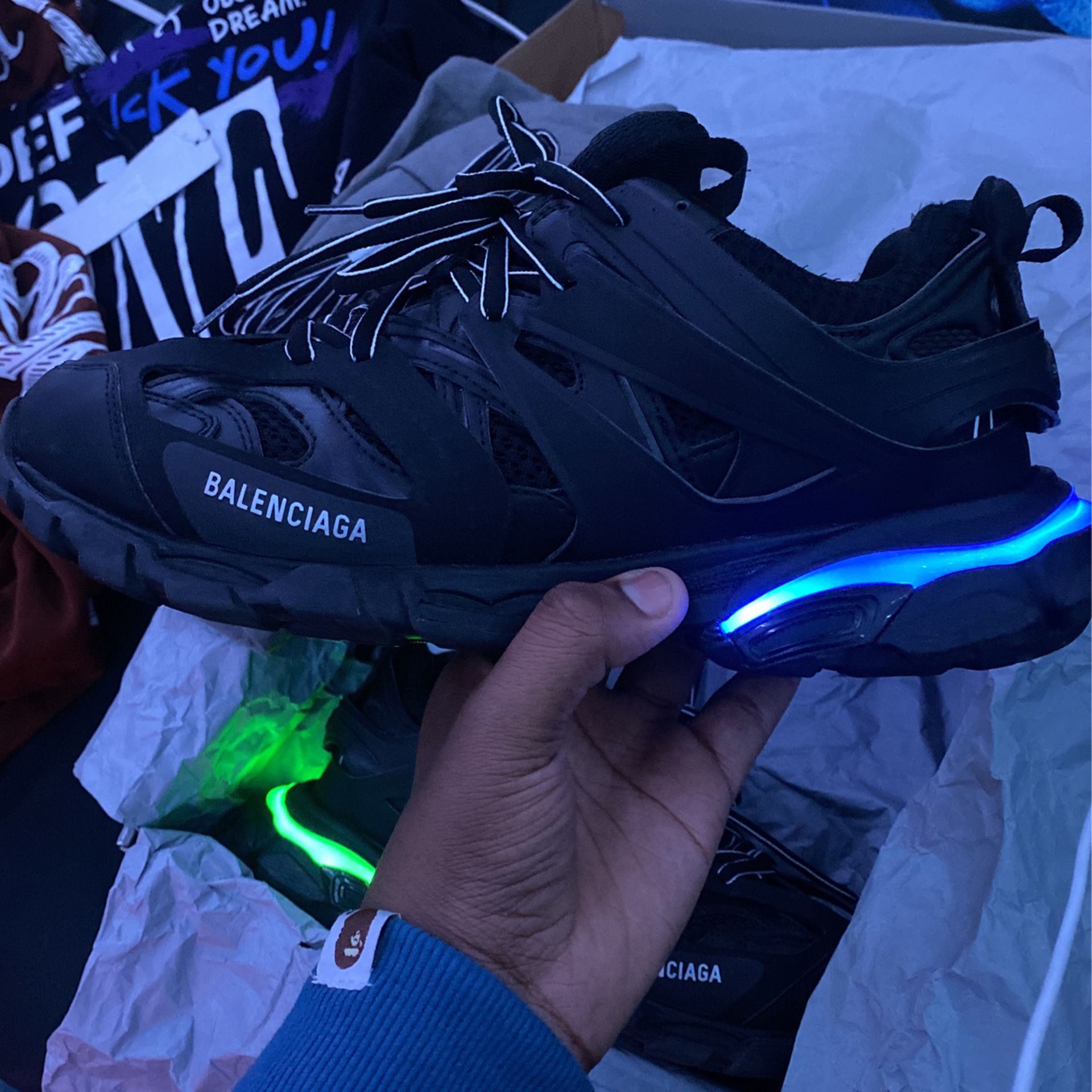 Balenciaga LED Lights Size 44/ Us $500 or $460 for Sale in Detroit, MI - OfferUp