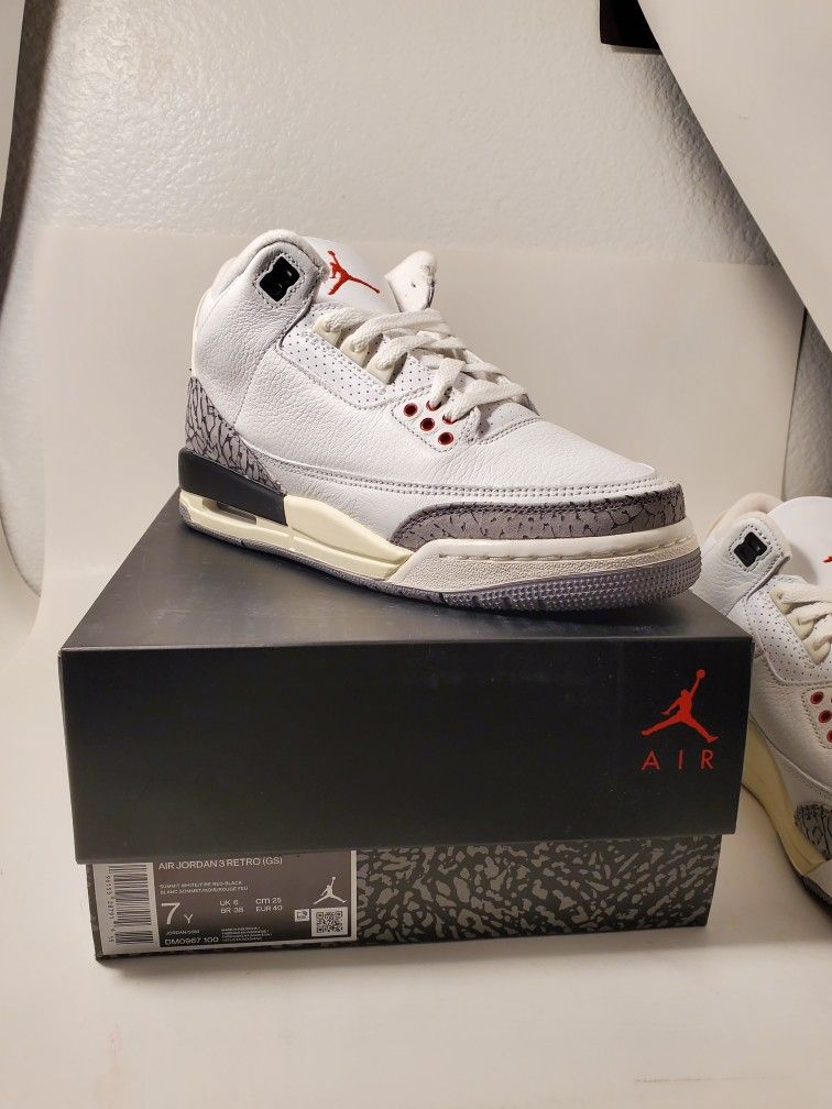 Jordan White Cement Reimagined Gs Size Youth