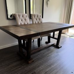 Solid Wood Dining Table 