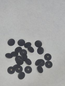 24 Black 5/8" Domed Snap Fastener Caps 3/16" Post Leathercraft Hardware