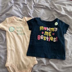 12 Months Girl Onesie And Shirt