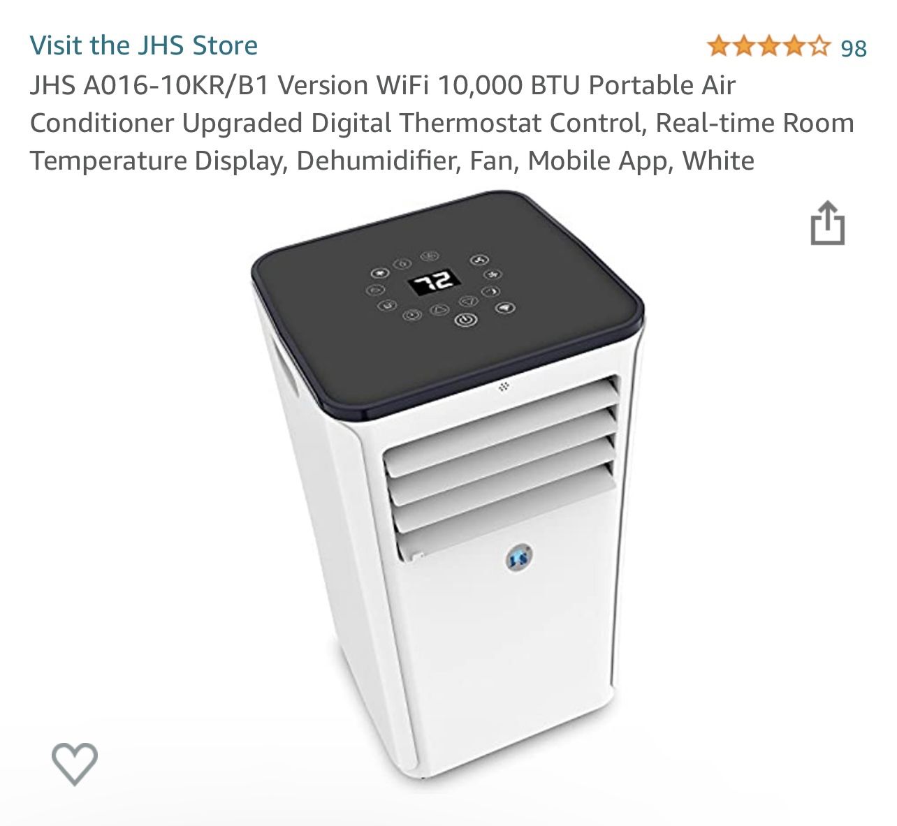 JHS Portable Air Conditioner for Sale in Kissimmee, FL OfferUp
