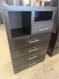 New Black Chest of Drawers
