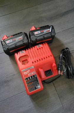 Milwaukee M18 Batteries and Charger
