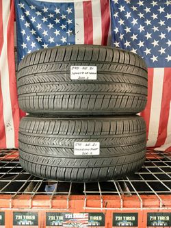 🎁 2 USED TIRES 275/35ZR21 MICHELIN PILOT SPORT4 ALL SEASON 2753521