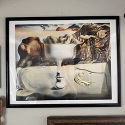 Framed Salvador Dali poster