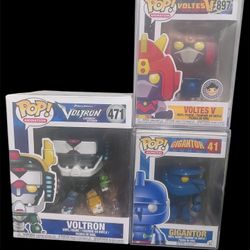 Funko Pop Lot(voltes V,voltron,gigantor)