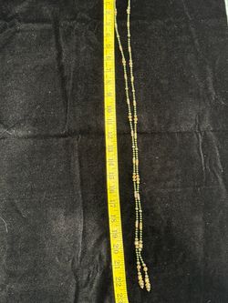 Green hand beaded necklace