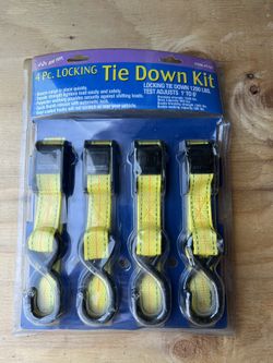 4 Pc Locking Tie Down Kit