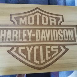 Custom Harley Davidson Laser Engraved Concealment Box Thumbnail