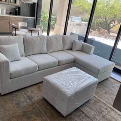 Brand New Sectionals In Stock With Free Ottoman