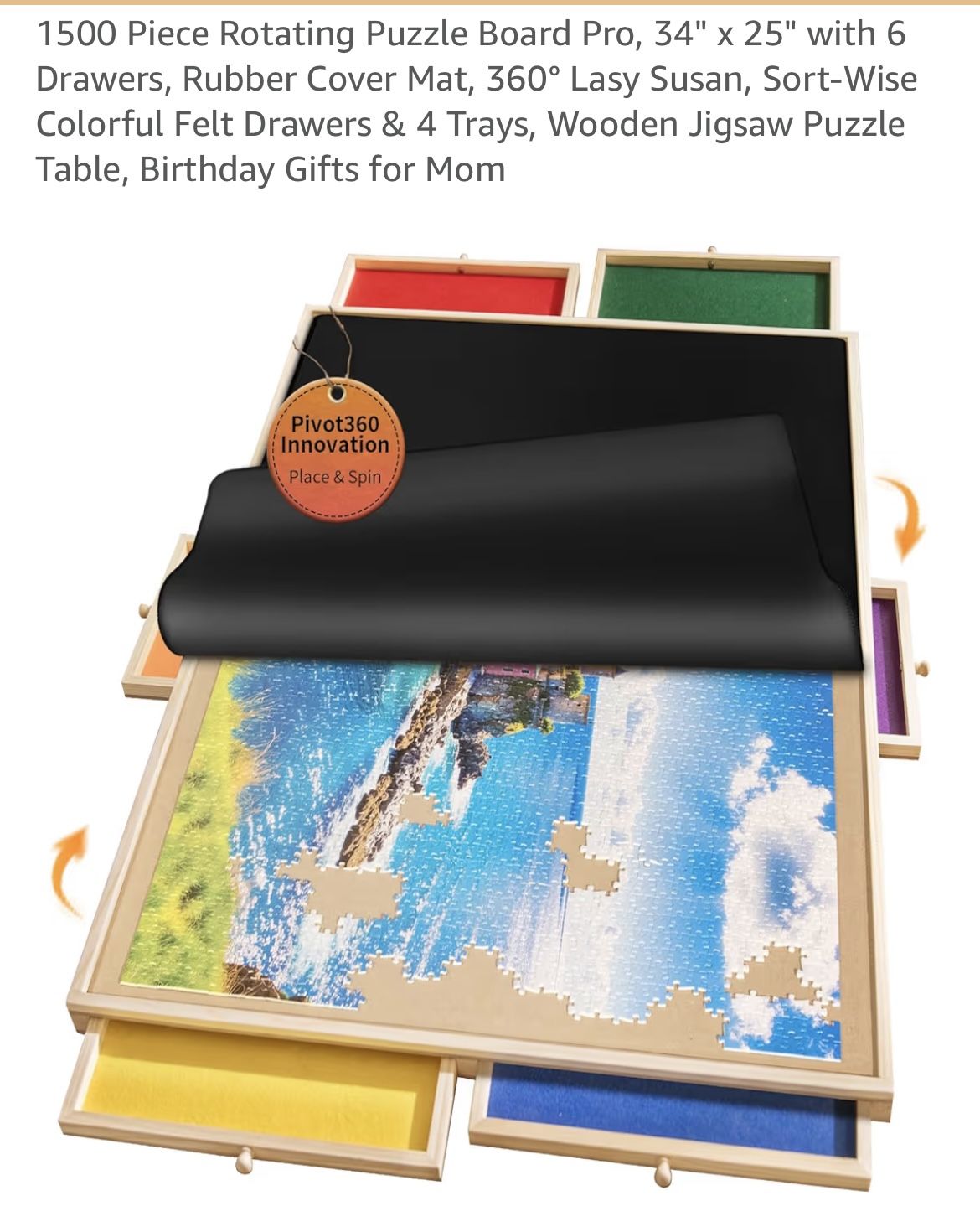 Brand New : 1500 Piece Rotating Puzzle Board Pro