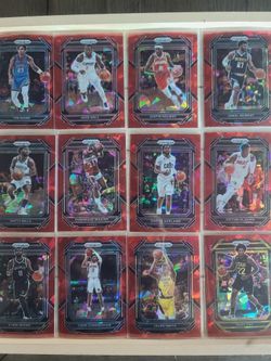 Red Ice Prizm Basketball Cards 22-23