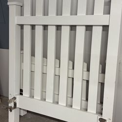 Twin Bed Frame - White picket Fence