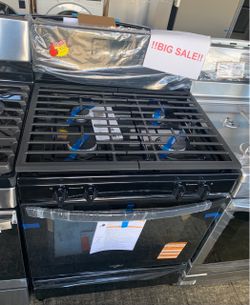 Whirlpool Black Gas Range Stove- Great Deal!