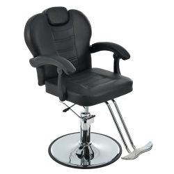 Classic Reclining barber Chair Salon Chair for Hair Stylist with Heavy Duty Hydraulic Pump, 360° Rotation, Tattoo Chair Shampoo Beauty Salon Equipment
