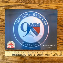 2016 New York Rangers 90th Anniversary NHL Official Calendar hockey Henrik Lundqvist
