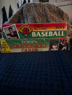 1991 Bowman & 1990 Topps Baseball Card Complete Sets