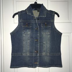 Relativity denim vest- medium petite