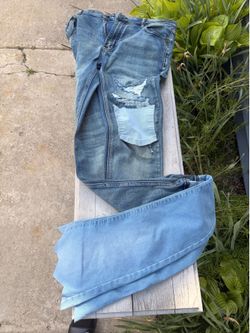 custom stacked jeans