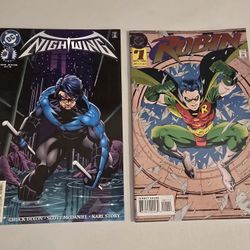 Nightwing and robin #1 comic book set