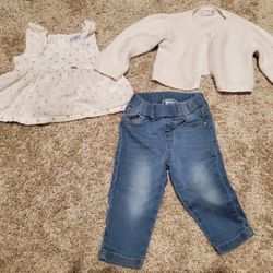Mayoral Baby Clothes (Cardigan, Top, Jeans)