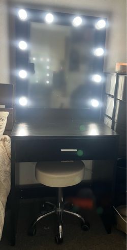 Black Light Up Vanity