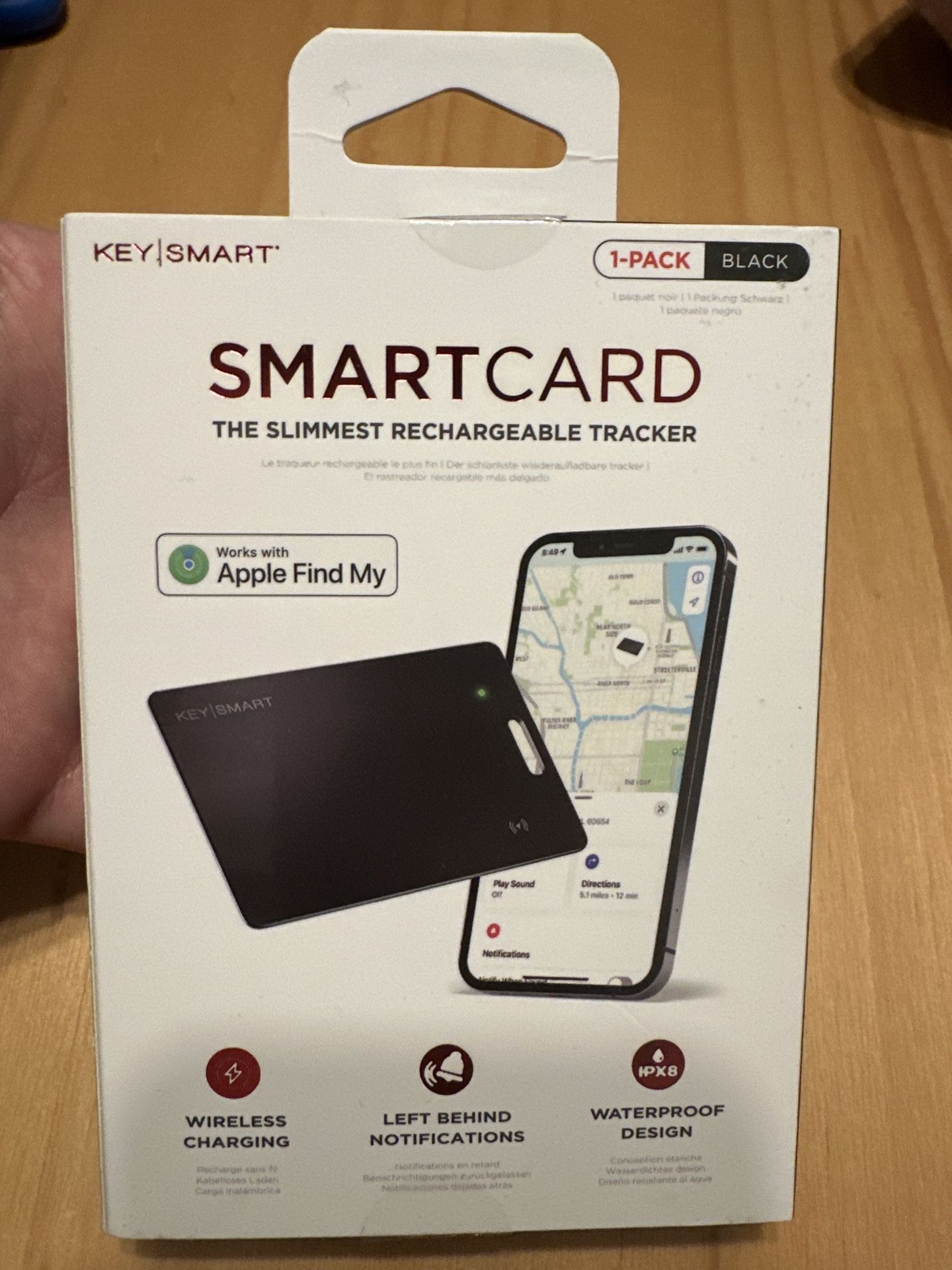 KeySmart SmartCard – Works with Apple Find My – New Sealed