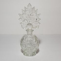 Vintage Glass Perfume Bottle with Stopper