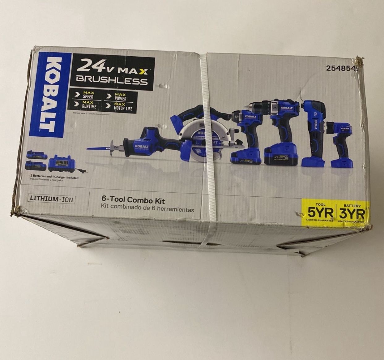 Kobalt 24-volt Max 6-Tool Brushless Power Tool Combo Kit (2-Batteries Included and Charger