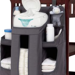 Hanging Diaper Organization Storage for Baby Essentials | Hang on Crib, Changing Table or Wall