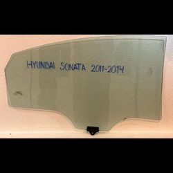2011 - 14 Hyundai Sonata Driver/Left Side Rear Door Glass