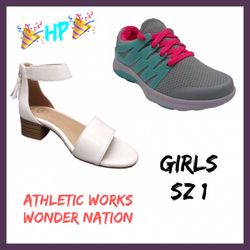 Final Sale NWT Little Girls 2Pair Shoe Set Sz:1