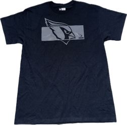 Arizona Cardinals Black T Shirt Mens Large & XL New Gray Logo