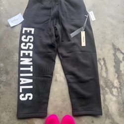 essential sweats black and white size small