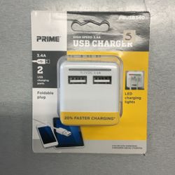 Prime High Speed 3.4A USB Charger