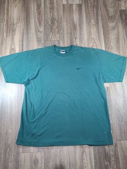 90s Vintage Forest Green Embroidered Nike T-Shirt