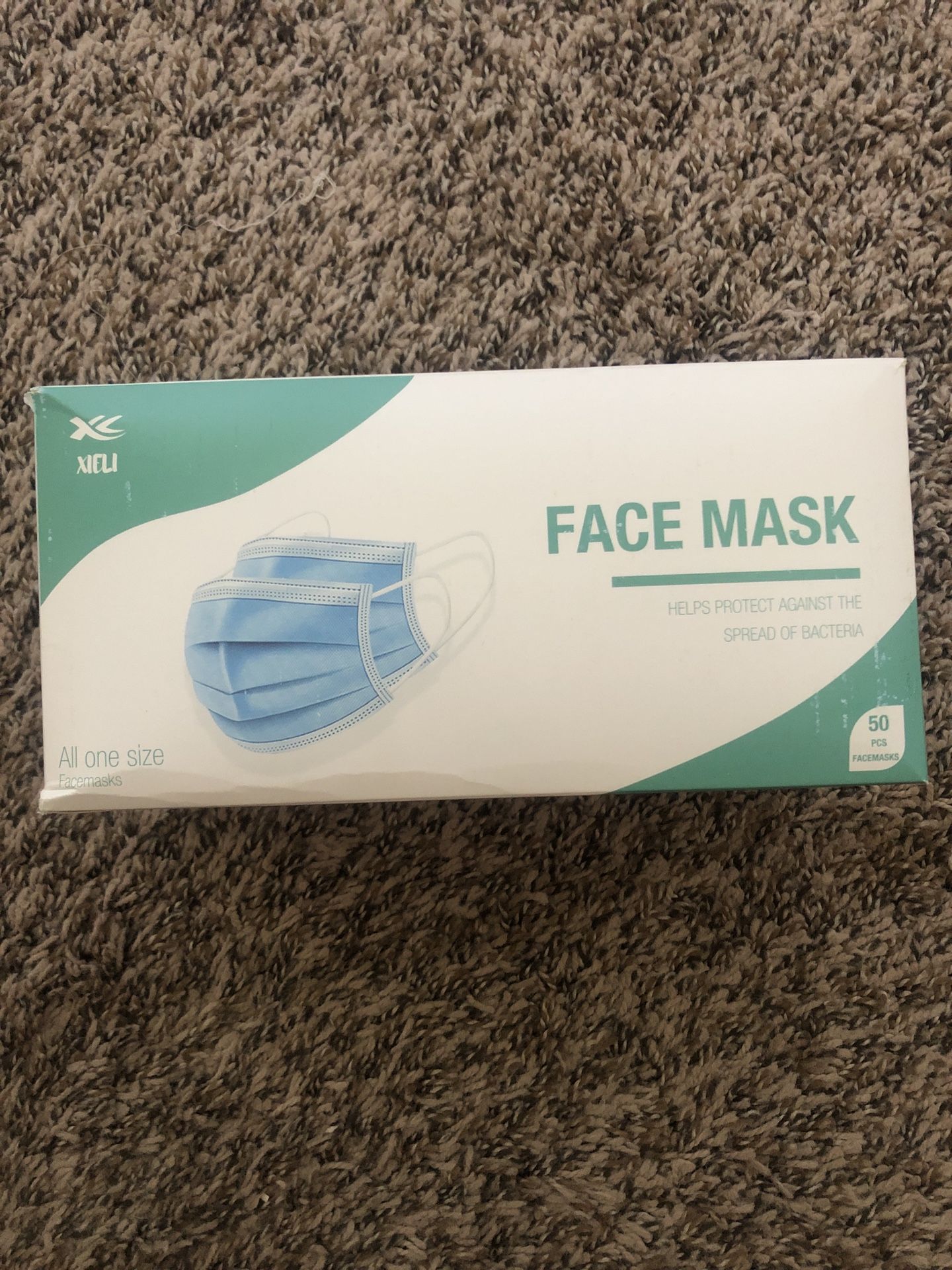 Face Masks (50). All One Size.