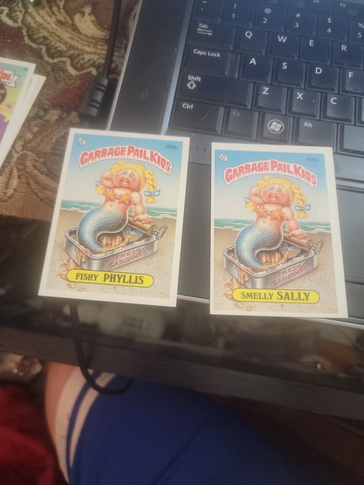 Rare 1986 Gpk Fishy Phyllis Smelly Sally