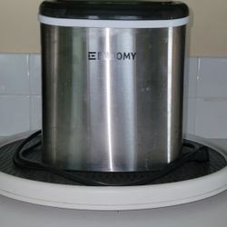 Euhomy Ice Maker Countertop, 26 lbs/24H, 9 Cubes Ready in 6 Mins, Self-Cleaning, Compact Potable Ice Maker 