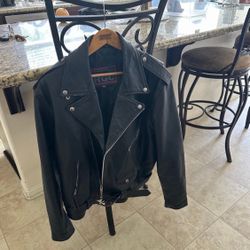 Men's Genuine Biker Leather RGC Jacket size 46