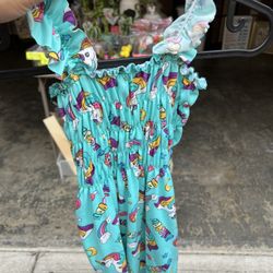 New Unicorn Dress Fits 3-4 Yrs Old
