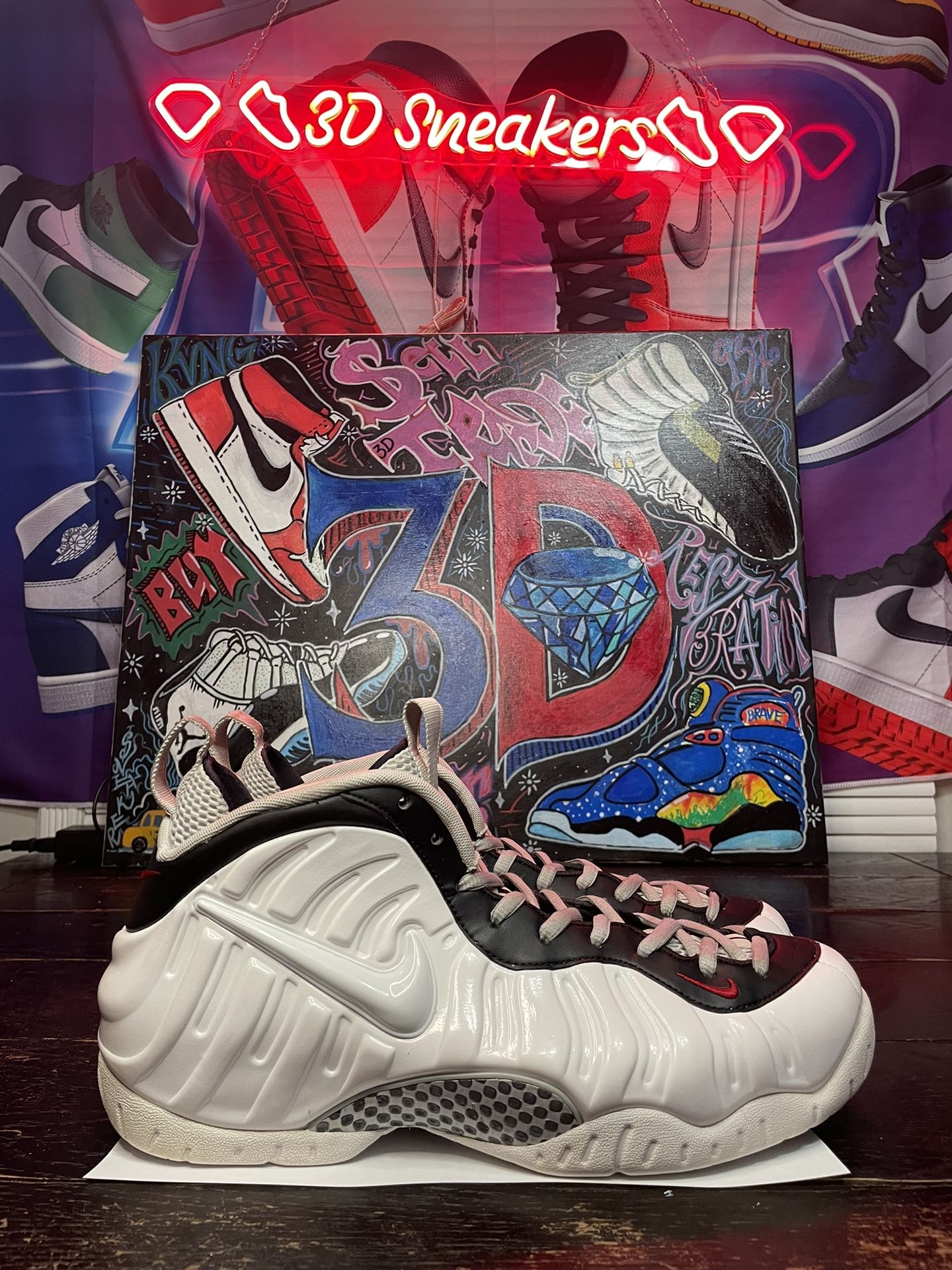 Nike Foamposite “Chrome White”