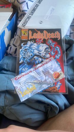 Lady death no. 1/2 comic with certificate of authenticity