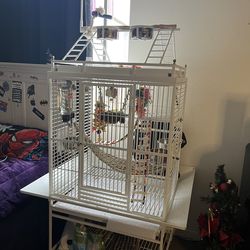 large bird cage/ accessories separately bought