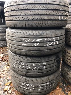Used set of tires 235/55/17 Michelin 70% tread great condition $225 for 4 . Installation balance and wheel alignment available