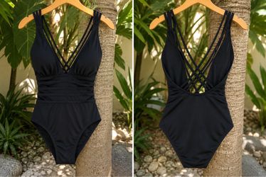 La Blanca Swimsuit and Elif for Jordan Taylor Wrap Skirt Coverup