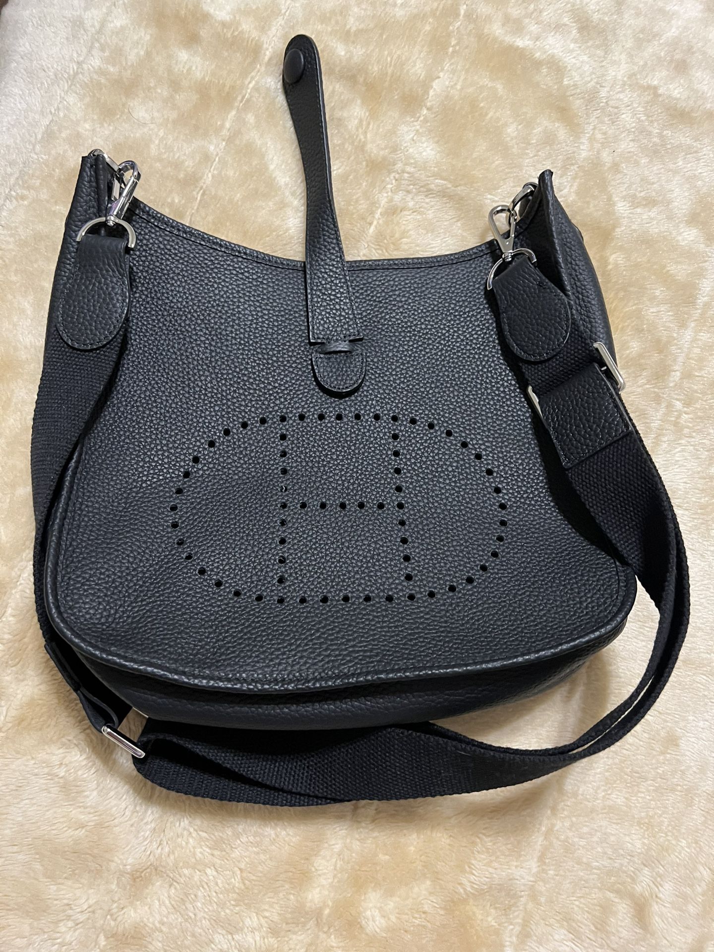 H Leather Crossbody Bag